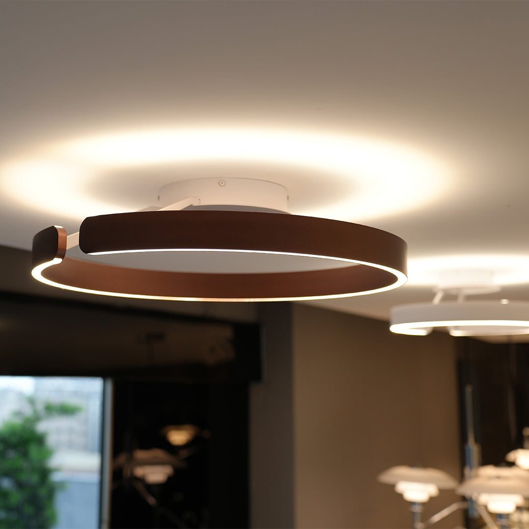 Halo LED Flush Mount Ceiling Light in Minimalist Ring Design