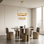 Aurelia Circular LED Chandelier – Modern Minimalist Luxury Pendant Light