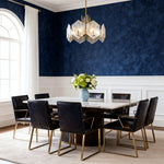 Aurelia Gold Geometric Chandelier – Vintage Industrial Pendant Light for Dining & Living Spaces