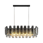 Lumière de Cristal Contemporary Crystal Chandelier with Adjustable Chain