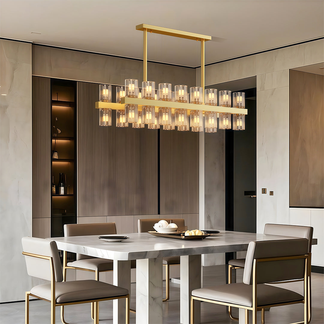American Copper Crystal Chandelier, Modern Luxury Ceiling Light