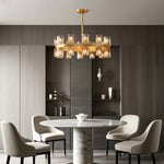 American Copper Crystal Chandelier, Modern Luxury Ceiling Light