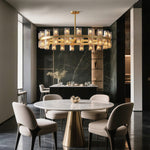 American Copper Crystal Chandelier, Modern Luxury Ceiling Light