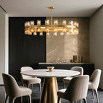 American Copper Crystal Chandelier, Modern Luxury Ceiling Light