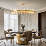 American Copper Crystal Chandelier, Modern Luxury Ceiling Light