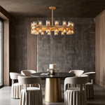 American Copper Crystal Chandelier, Modern Luxury Ceiling Light