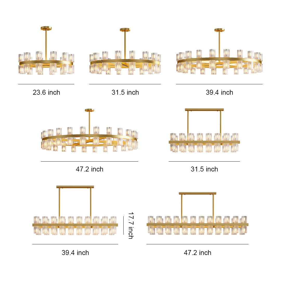 American Copper Crystal Chandelier, Modern Luxury Ceiling Light