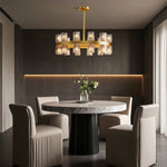 American Copper Crystal Chandelier, Modern Luxury Ceiling Light
