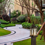 European-Style Waterproof Landscape Post Lights with Gilded Aluminum Frame