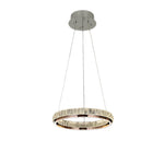 Aurelia Round Crystal LED Chandelier – Modern Minimalist Ring Pendant Light