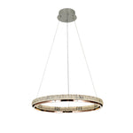 Aurelia Round Crystal LED Chandelier – Modern Minimalist Ring Pendant Light