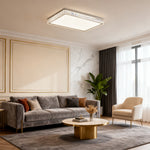 Crystal Flush Mount Ceiling Light Modern Minimalist Chrome LED