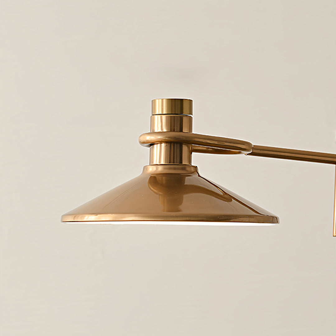 Aurelia Vintage Gold Floor Lamp – Adjustable Mid-Century Reading Light