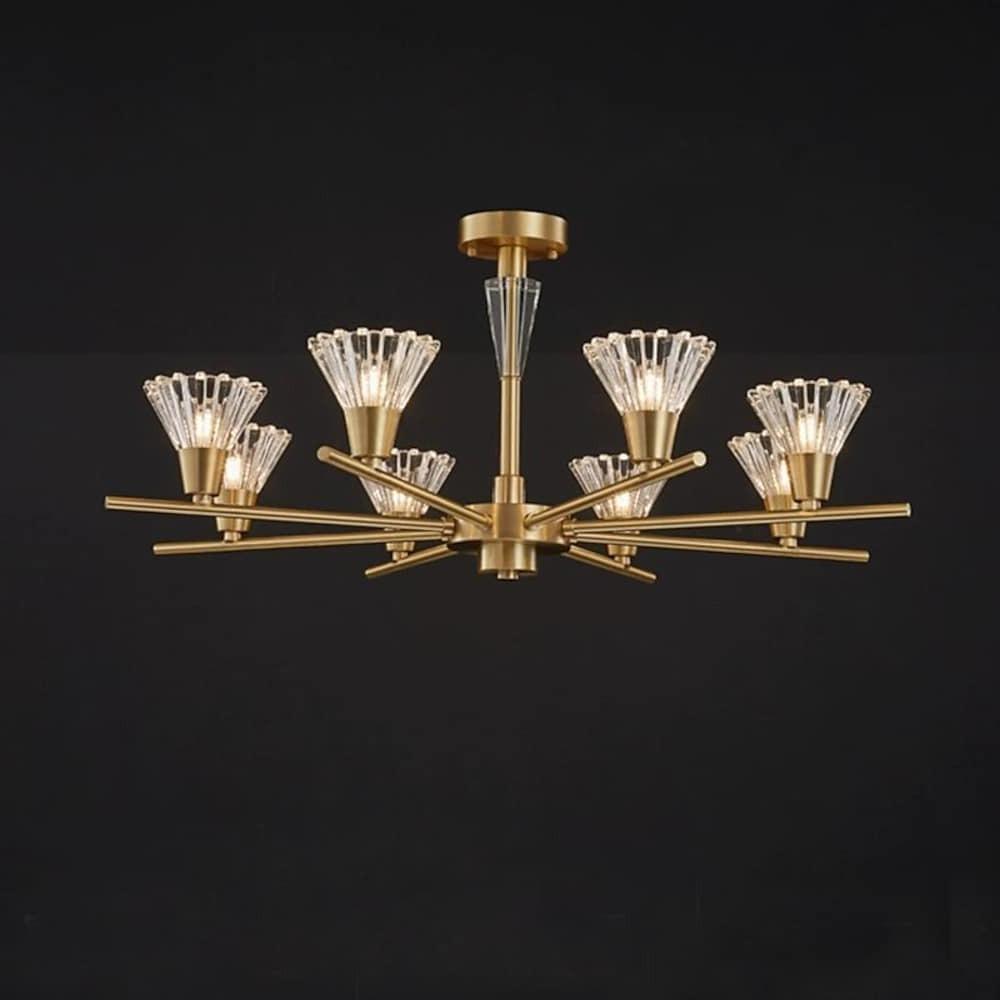 Scandinavian Style 6 8 Light Copper Pendant Ceiling Light