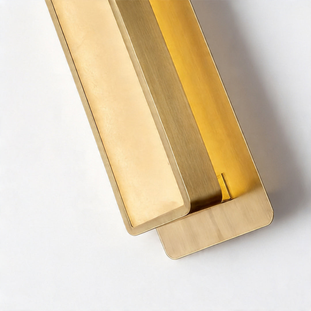 Aurelia Brass and Marble LED Wall Sconce in Gold