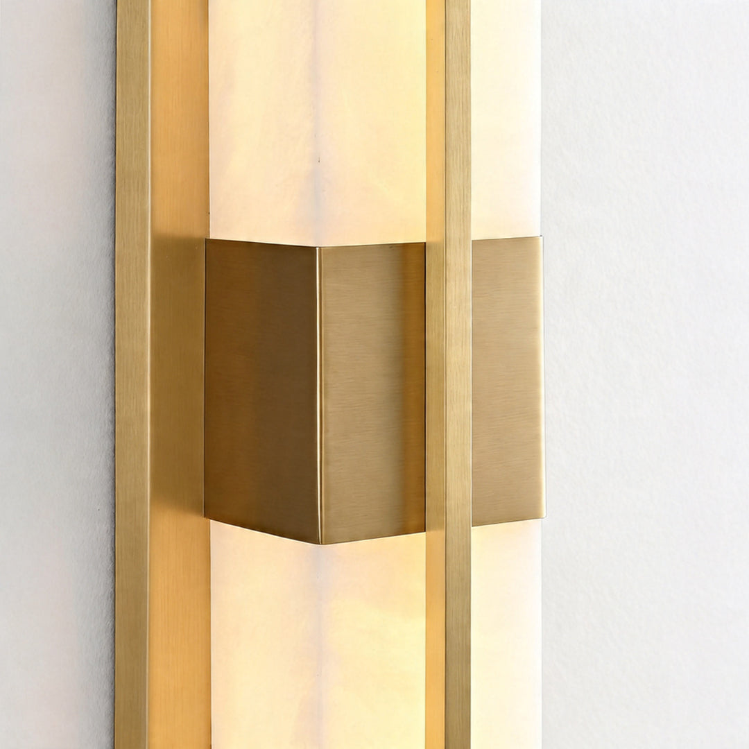 Modern Gold Outdoor Wall Light – Waterproof Linear LED Sconce