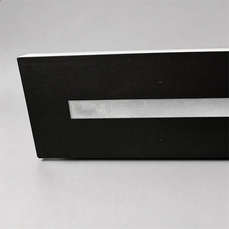 Linear LED Wall Sconce in Black Iron with Acrylic Diffuser