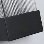 Linear Outdoor Wall Sconce – Waterproof LED Strip Light in Brushed Black