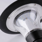 Aria Solar Wall Sconce — Black Aluminum Outdoor Light