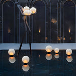 Lunar Acrylic LED Landscape Light – Modern Outdoor Garden Sphere
