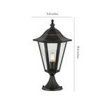 European Copper Pillar Light for Gate and Garden, IP55 Waterproof