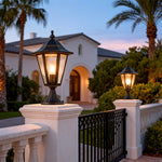 European Copper Pillar Light for Gate and Garden, IP55 Waterproof