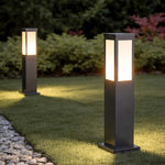 Modern Solar Bollard Light with Remote Control for Pathways and Gardens