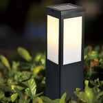 Modern Solar Bollard Light with Remote Control for Pathways and Gardens