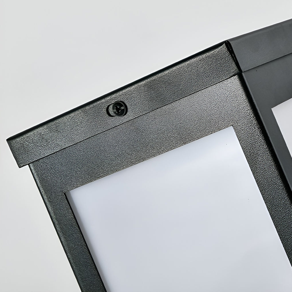 Modern Solar Bollard Light with Remote Control for Pathways and Gardens