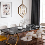 Rustic Brown Open Frame Pendant Light with Adjustable Chain