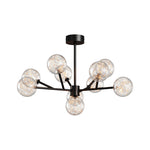 Celestial Glass Globe Chandelier – Modern Molecular LED Pendant for Dining and Living Spaces