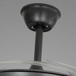 Noir All-Copper Ceiling Fan with Dimmable LED Light and Remote
