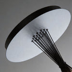 Matte Black Bubble Glass Chandelier with Warm LED Glow