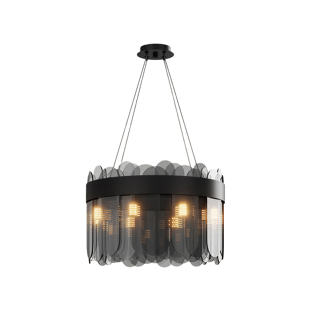 Lumina Glass Chandelier — Modern Luxury Pendant for Dining & Living Spaces