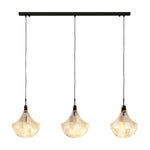 Shell Chandelier Modern Luxury Ceiling Light in Copper, Nickel, or Black