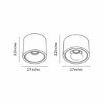 Ultra-Thin Adjustable Ceiling Spotlights, Set of 2, Modern LED Directional Lights