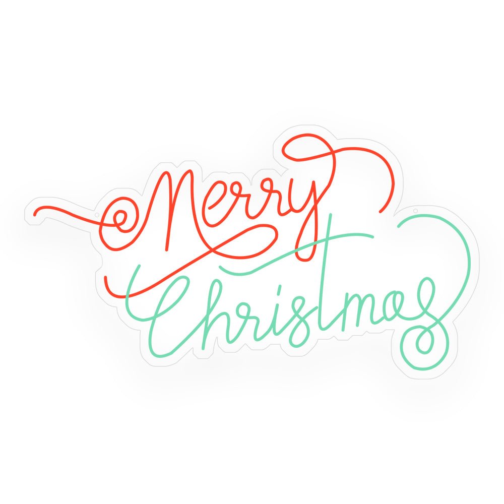 Merry Christmas LED Neon Sign – Modern Festive Wall Art for Cozy Interiors
