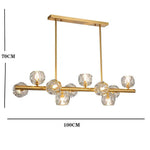 Aurelia Globe Crystal Chandelier in Gold — Modern LED Ceiling Light