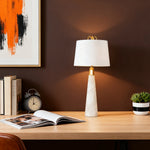 Lumière Marble Table Lamp – Nordic Stone Accent Light for Modern Interiors