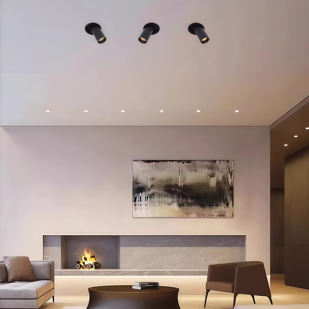 Modern Recessed LED Spotlights with Adjustable Anti-Glare Design