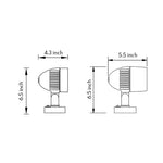 Minimalist Outdoor LED Spotlights with Adjustable Warm Light