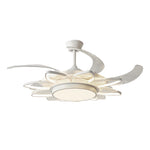 Aria Black Minimalist Ceiling Fan with Integrated LED Light