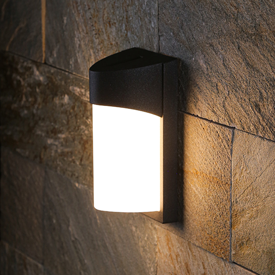 Minimalist Nordic Outdoor Wall Sconce with Warm Ambient LED Light
