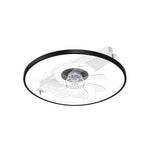 Aurelia Minimalist Ceiling Fan with Integrated LED Light in Black or Gold