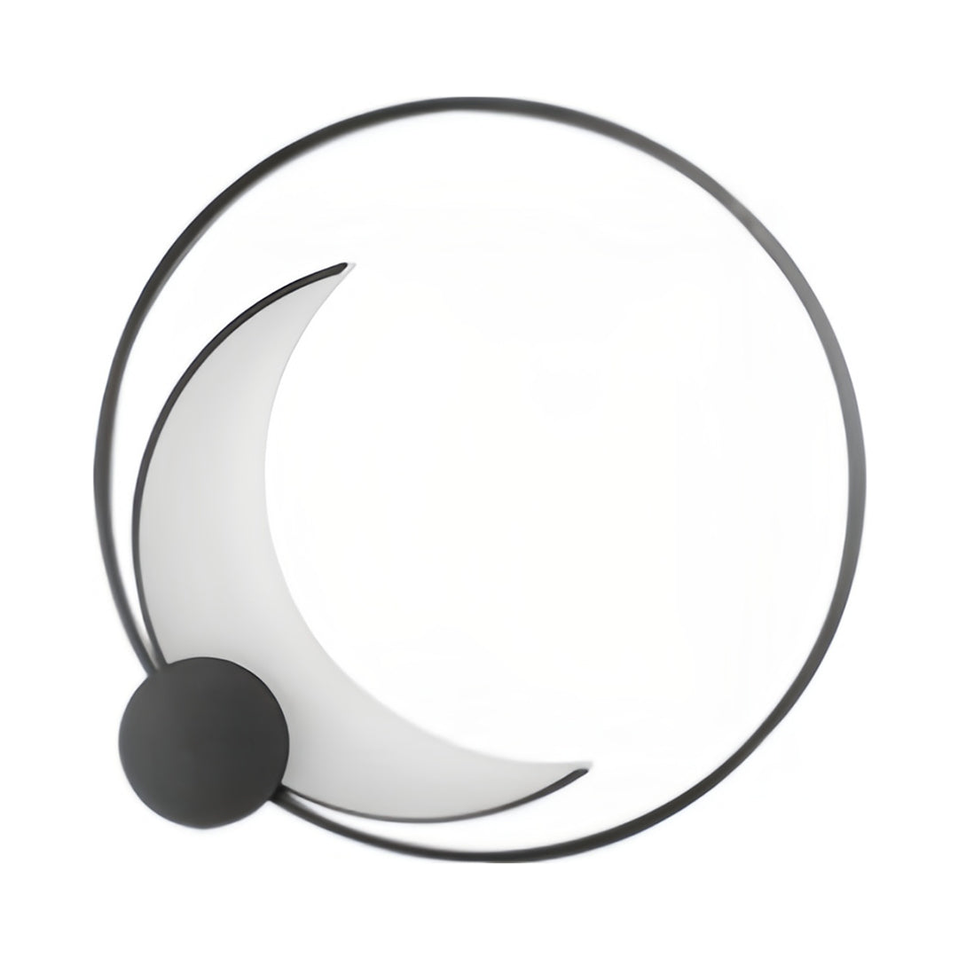Lunar Halo Outdoor Wall Sconce in Gray Stainless Steel