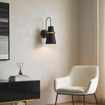 Cone Wall Sconce in White – Modern Iron Architectural Lighting