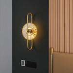 Crystal Wall Sconce with Gold Iron Frame – Modern Luxury Lighting