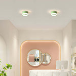 Modern Minimalist Round Flush Mount Ceiling Light with Acrylic Shade