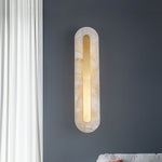 Luxury Brass Cloud Stone Wall Sconce with Warm LED Light for Modern Interiors