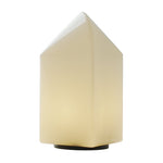 Lumina White Glass Table Lamp — Warm Ambient LED Night Light